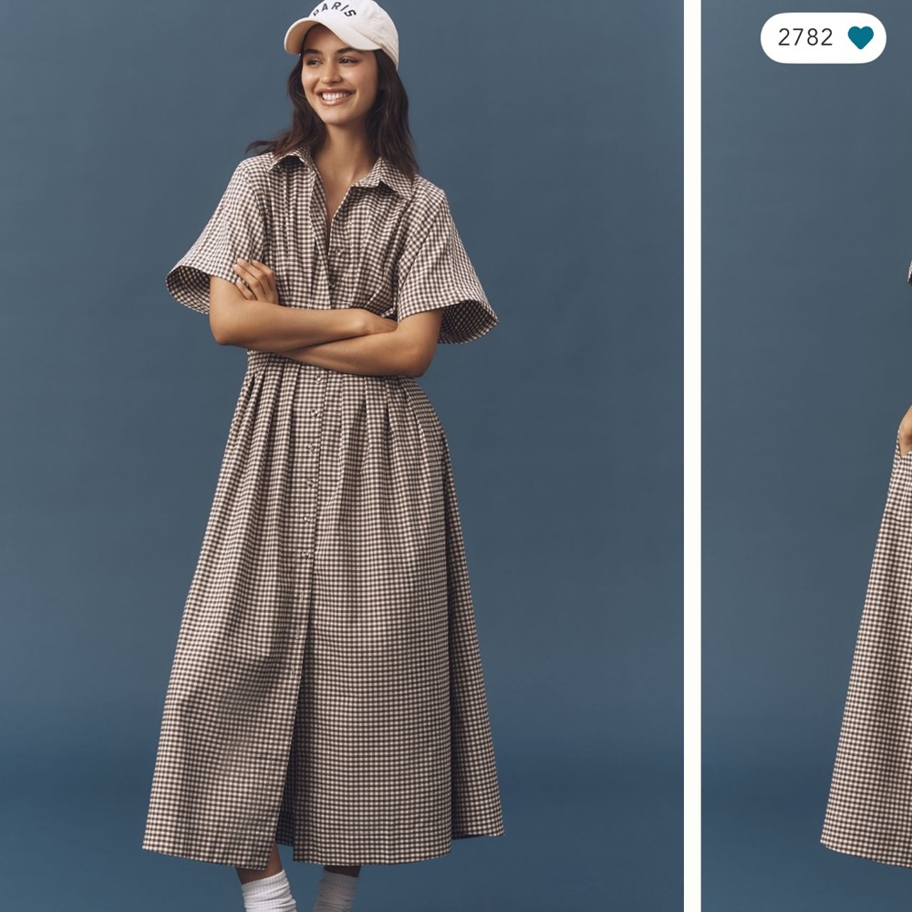 NWT Anthropologie Tobie Studded Shirt Dress by Exquise